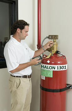 Replacing Halon Fire Suppression